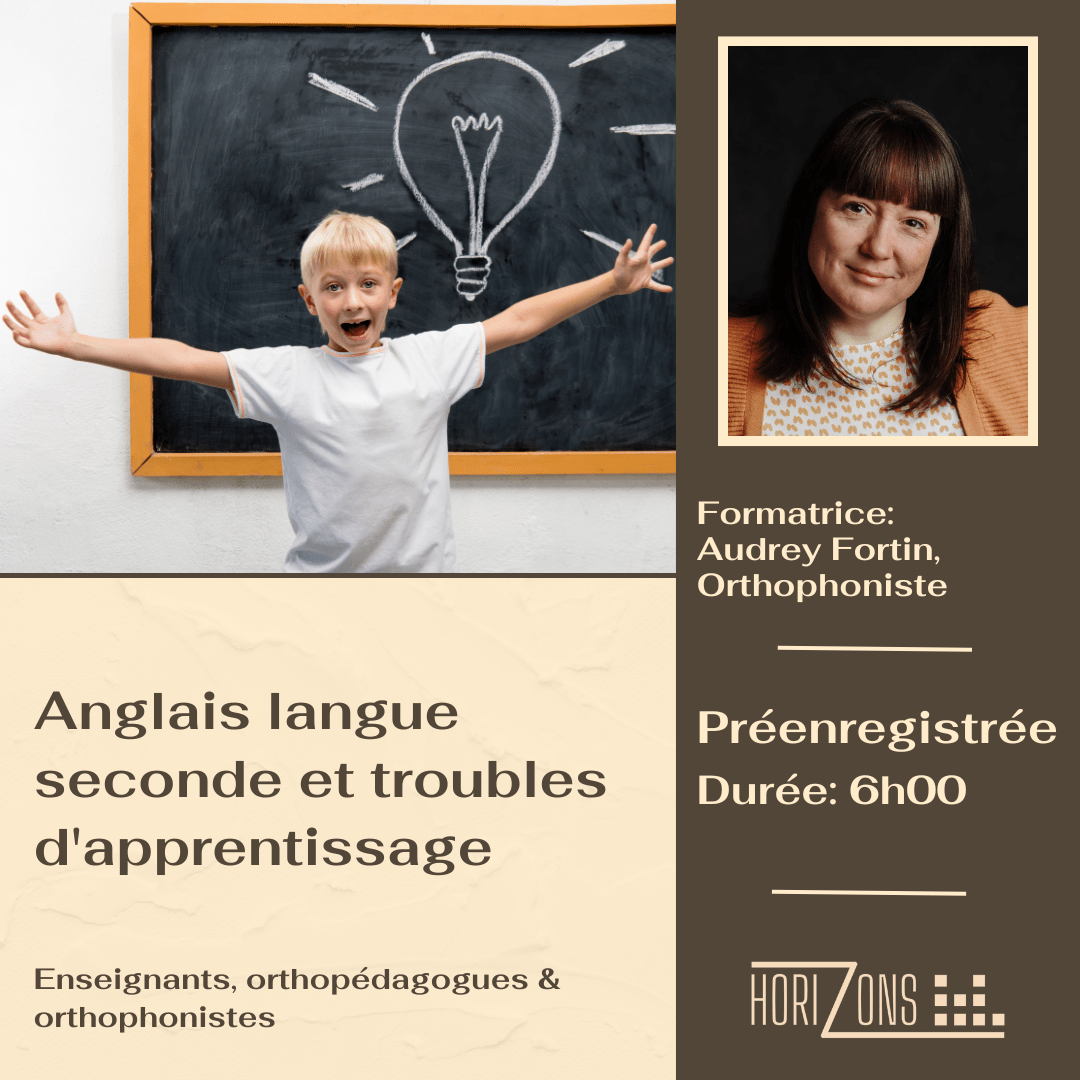 Anglais langue seconde et troubles d'apprentissage