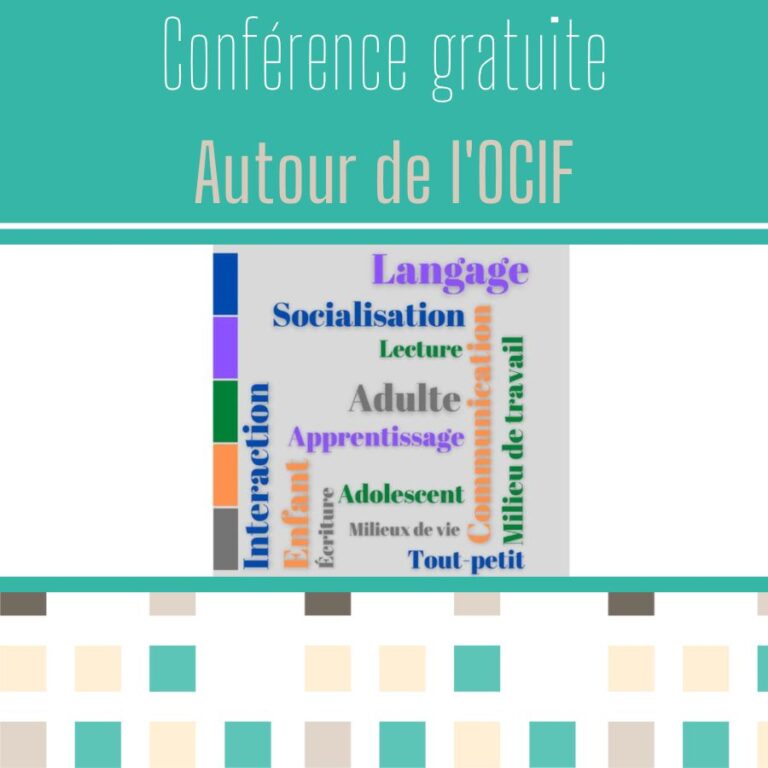 Autour de l'OCIF (conférence gratuite)