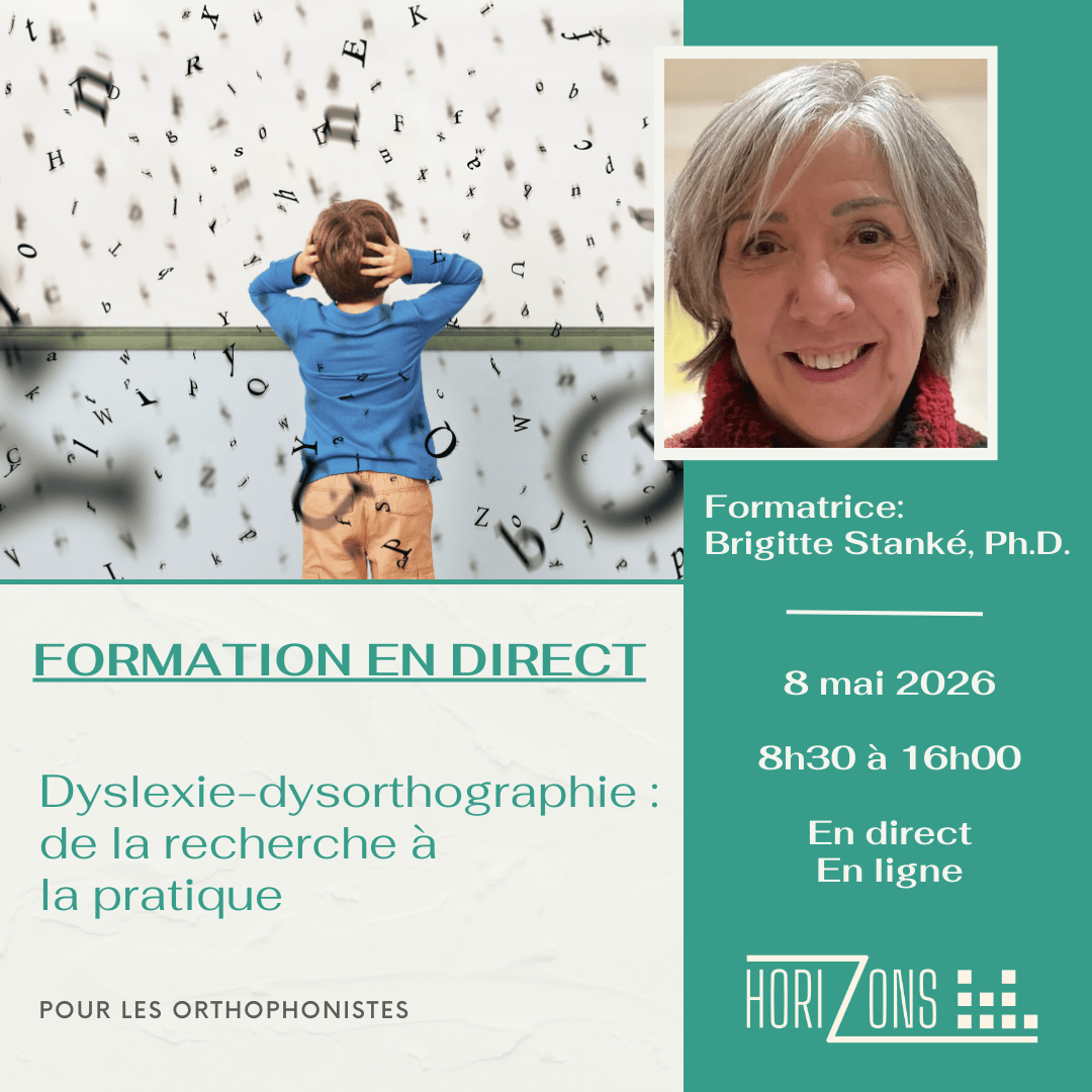 Formation Dyslexie-dysorthographie : de la recherche à la pratique