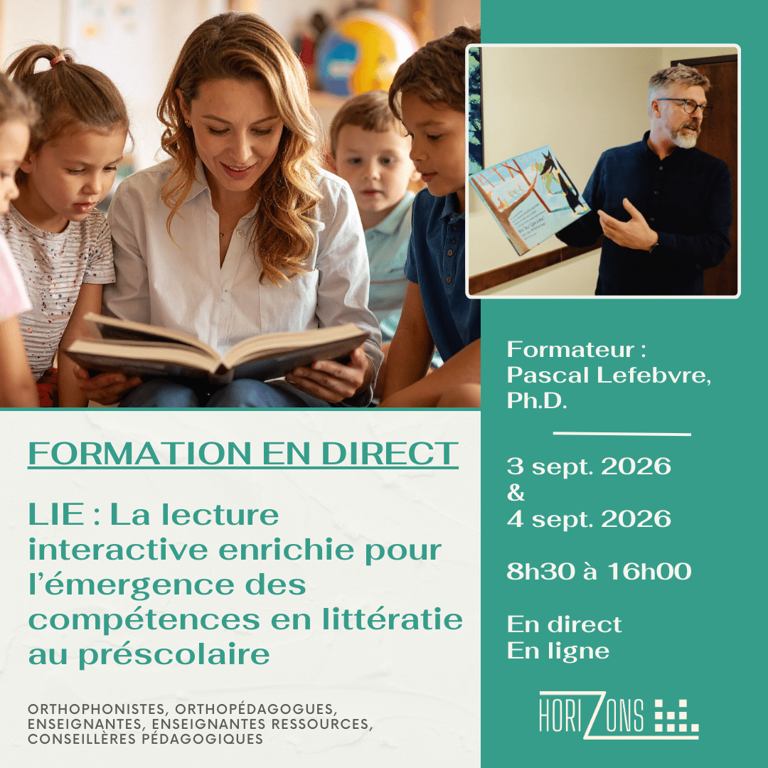 Formation LIE : La lecture interactive enrichie par Pascal Lefebvre