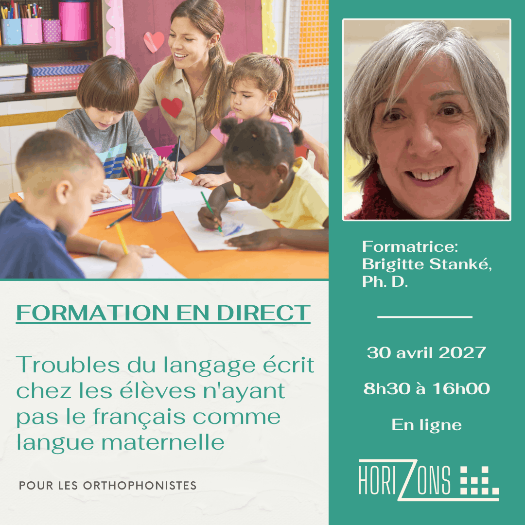 Troubles du langage écrit chez les élèves n’ayant pas le français comme langue maternelle pour orthophoniste